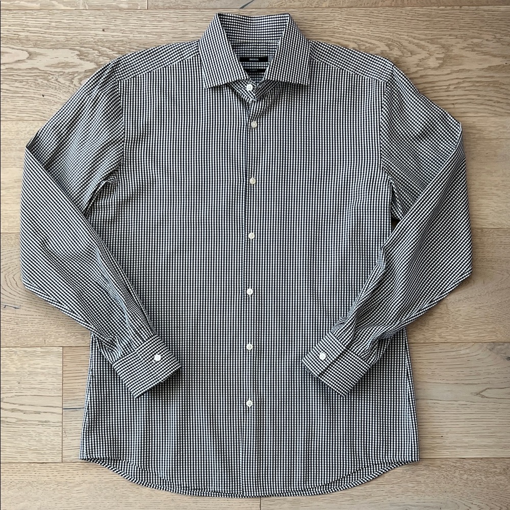 Hugo Boss Monochrome Check Dress Shirt
